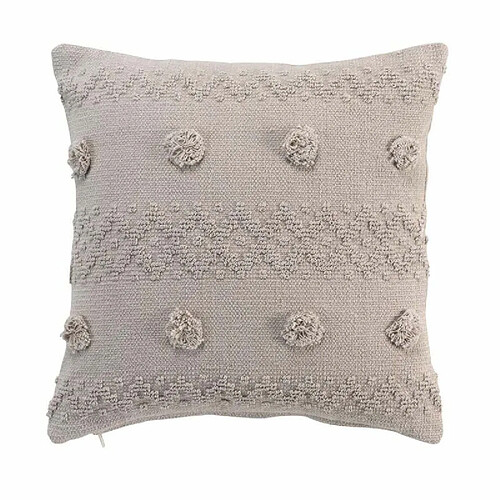 Paris Prix Coussin Déco à Pompons Alenia 40x40cm Lin