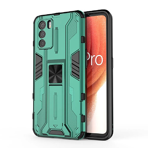 Coque en TPU antichoc, anti-rayures avec béquille, vert pour votre Oppo K9 Pro