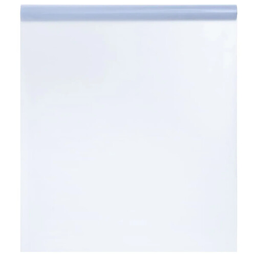 vidaXL Film de fenêtre statique dépoli gris transparent 45x1000 cm PVC