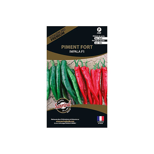 Sanrival Graines potagères premium piment Fort Impala