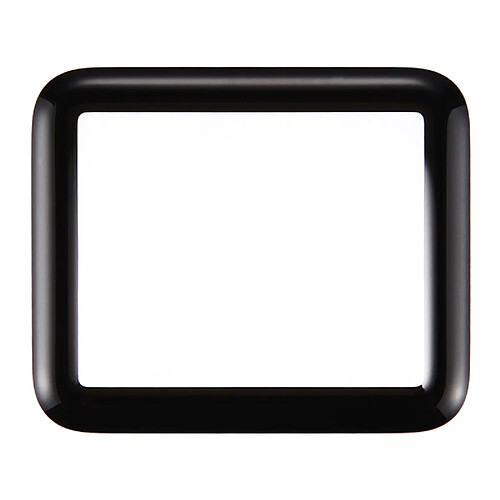 Wewoo Pour Apple Watch Série 1 noir 38mm Front Screen Lentille extérieure en verre pièce détachée