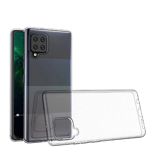 Ozzzo ultra transparent 0.5mm coque gel tpu cover pour samsung galaxy a12 / galaxy m12 transparent