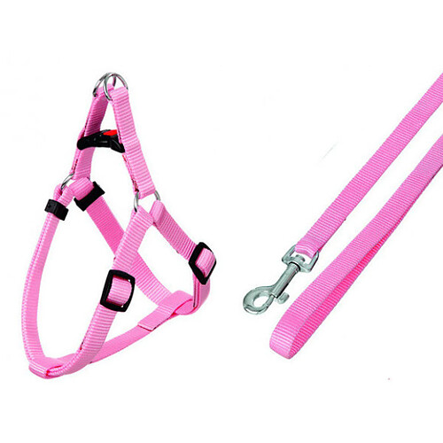 Karlie Flamingo Harnais rose Art Sportiv Plus Puppy Karlie Taille XS Largeur 15 mm Longueur 25/45 cm + Laisse 130 cm