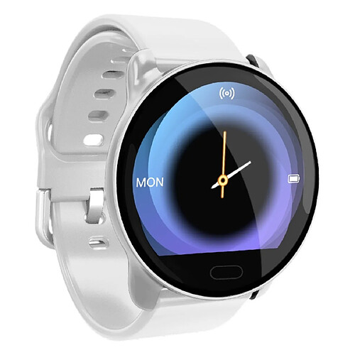 Wewoo Bracelet connecté Smartwatch avec de montre en TPU K9 de 1,22 poucerappel d'appel / surveillance de la fréquence cardiaque / de la pression artérielle / du sommeil / de l'oxygène sanguin Argent