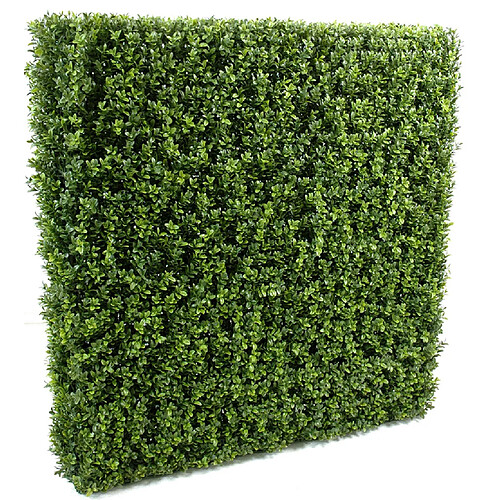 Pegane Plante artificielle haute gamme Spécial extérieur/Buis artificiel Haie de structure en métal coloris vert - Dim : 149 x 35 x 100 cm