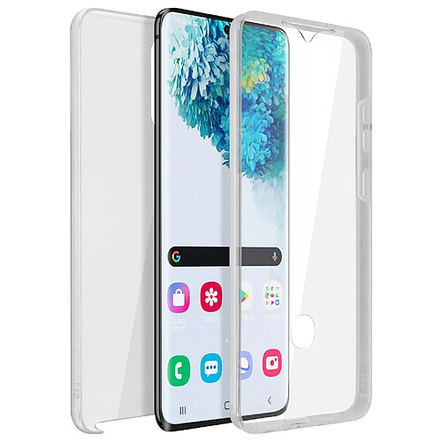 Avizar Coque Samsung Galaxy S20 Plus Arrière Rigide Intégrale Avant Souple Transparent