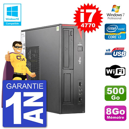 PC Fujitsu Esprimo E520 DT i7-4770 RAM 8Go Disque 500Go Graveur DVD Wifi W7 · Occasion