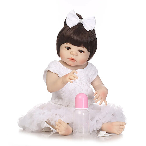 Universal Poupée bébé régénérée quai silicone souple 22/55 cm réaliste poupée jeune fille mariée.