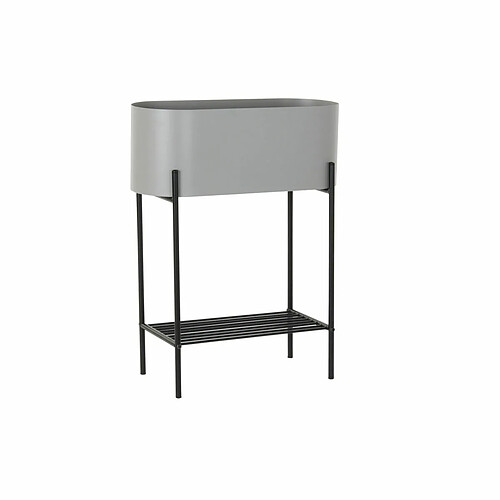 Cache-pot DKD Home Decor Noir Gris Métal (50 x 20 x 63 cm)