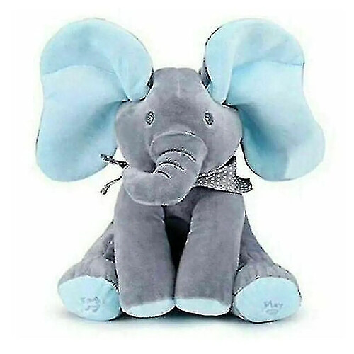 Universal Eléphant chantant peluche bleu jouet