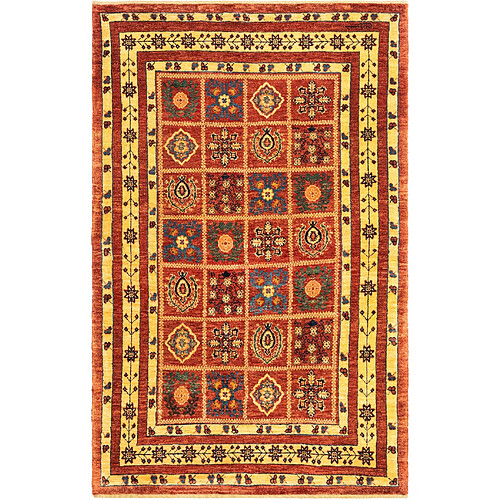 Vidal Tapis de laine 156x100 rouge Kashkuli