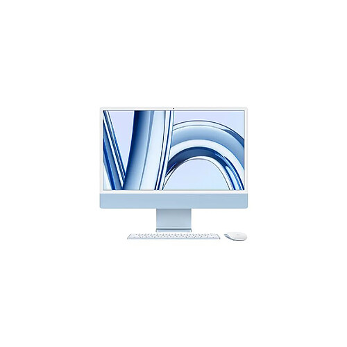 Apple iMac 24" 2 To SSD 16 Go RAM Puce M3 CPU 8 cœurs GPU 10 cœurs Bleu Nouveau