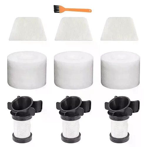 3 filtres HEPA, 3 Kits de filtres en mousse et 3 en feutre, 1 brosse, pour requin ION Flex DuoClean X30 X40 F60 F80 IF200 IF201 XPREMF100