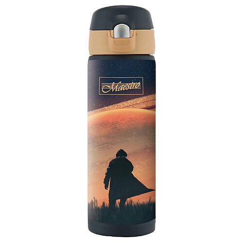 Tasse Thermos Tasse à café Tasse Thermos Bouteille isolante en acier inoxydable pour boissons chaudes ou froides 400ml (Espace)