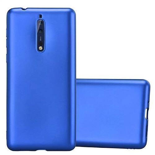 Cadorabo Coque Nokia 8 2017 Etui en Bleu