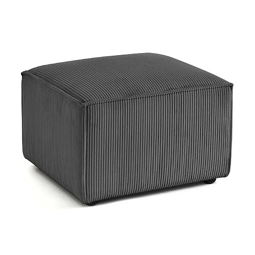 Lisa Design Arty - pouf d'appoint - en velours côtelé