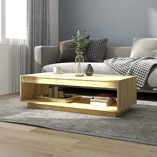 Maison Chic Table basse,Table Console Table d'appoint, Table pour salon 110x50x33,5 cm bois de pin massif -MN42577