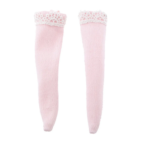 1/6 Rose Bas Chaussettes Dentelle Pour BJD Blythe Poupées Vêtements Accessoires