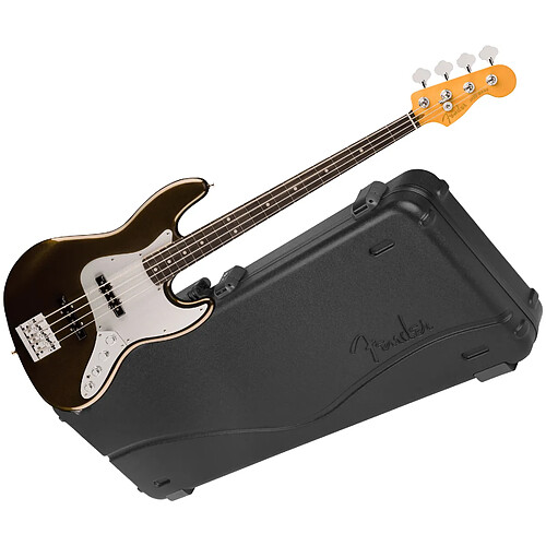 American Ultra II Jazz Bass EB Texas Tea + étui Fender