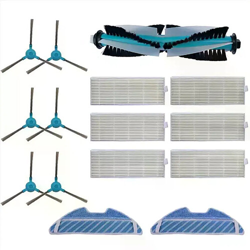 Accessoires pour aspirateur Robot Conga 1290 1390, rouleau principal, brosse latérale, filtre à Air Hepa, pièces de rechange en tissu