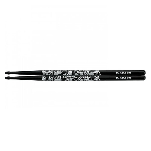 Tama 5B-S-BS - Baguettes batterie Skull Black 5B - Japenese Oak Serie - Noir