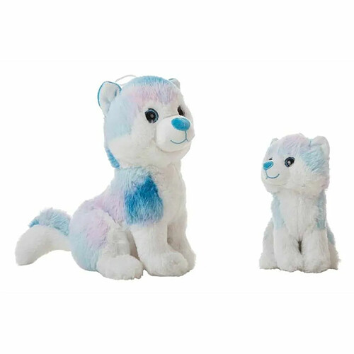 BigBuy Kids Jouet Peluche Bleu Husky 20 cm