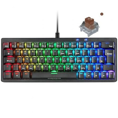 Clavier et Souris Gaming Mars Gaming MKMINIPROBRES