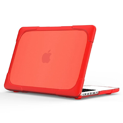 Wewoo Housse Coque Mac Pour MacBook Air 13,3 pouces A1932 2018 TPU + PC de protection ordinateur portable deux couleurs rouge