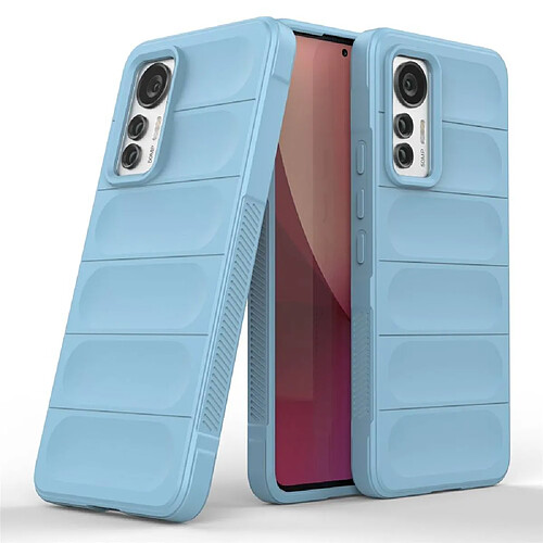 Htdmobiles Coque pour Xiaomi 12 Lite 5G - housse etui silicone gel fine + film ecran - BLEU CLAIR