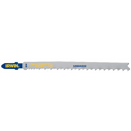 IRWIN - Lames de scie sauteuse T345XF bois et métaux 132 mm - 5 lames