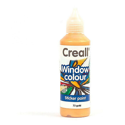 Graines Creatives Peinture repositionnable pour vitres Creall Glass 80 ml - doré