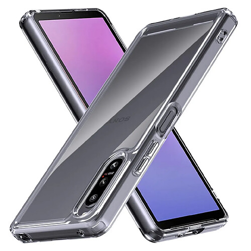 Htdmobiles Coque pour Sony Xperia 10 V - housse etui silicone gel fine + film ecran - TRANSPARENT TPU