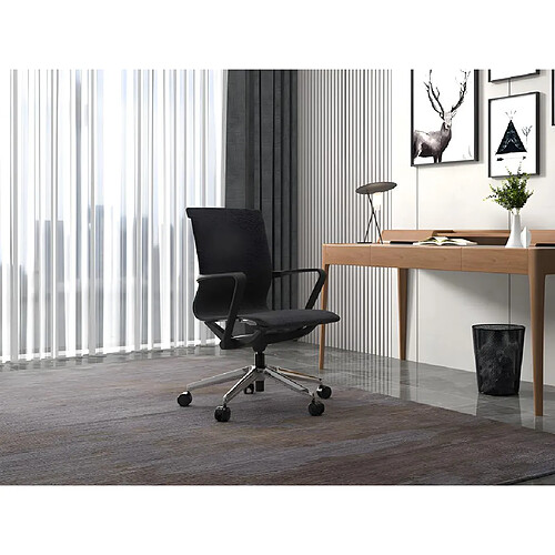 Vente-Unique Fauteuil de bureau professionnel - Tissu - Gris chiné - LACITY