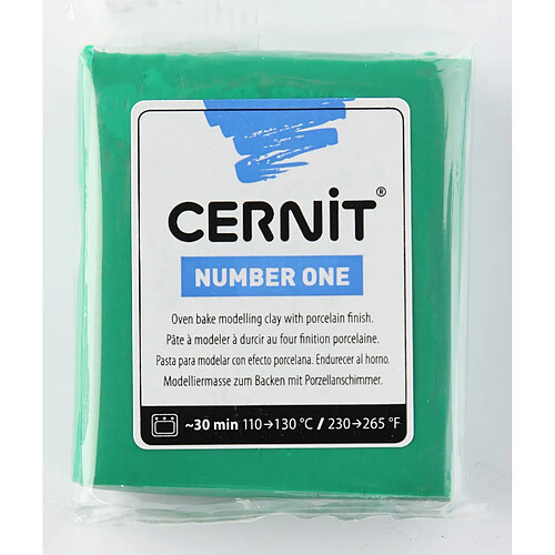 Pâte Cernit n°1 56 g Vert (600) - Cernit