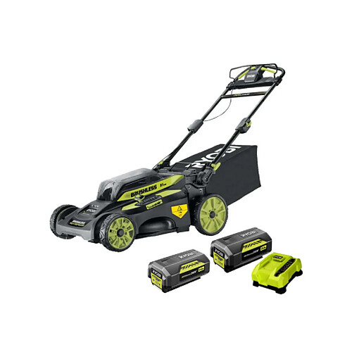 Pack RYOBI Tondeuse 36V LithiumPlus Brushless RY36LMX51A - 2 Batteries 36V LithiumPlus 4.0Ah - 6.0Ah - 1 Chargeur