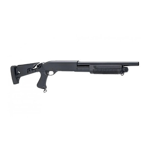 Réplique Airsoft Fusil à pompe Shotgun Swiss Arms Full Metal Crosse Mobile