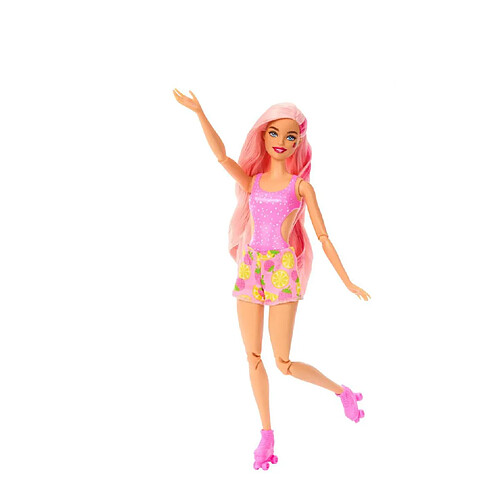 Mattel Barbie Pop Reveal Série Fruit avec Poupée Mannequin et Accessoires Rose