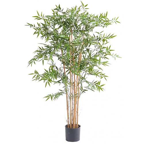 Pegane Plante artificielle haute gamme Spécial extérieur en Bambou artificiel, couleur verte - Dim : 150 x 75 cm