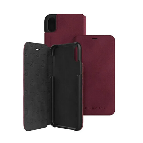 bugatti Etui Parigi Ultrasuede Rouge pour iPhone X