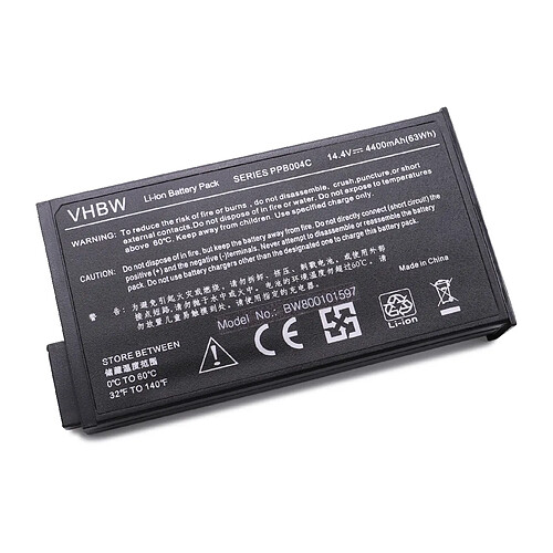 vhbw Batterie noir compatible avec HP / CompaQ NC6000-PF656UC, NC6000-PF657UC, NC6000-PF708UC Laptop, Notebook (4400mAh, 14.4V, Li-Ion)