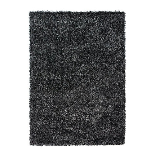 Thedecofactory SCANDINAVE - Tapis à poils longs toucher laineux anthracite 160x230