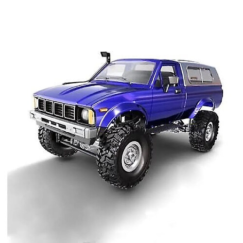 Universal WPL C24 Voiture télécommandée 2.4G RTR Modèle RC Land Cruiser 4WD Lumière LED Voiture électrique RC Jouet Garçon Cadeau d'anniversaire pour enfant (bleu)