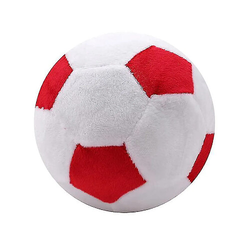 Universal 1pcs Créative Football en forme de socle moelleux Nouveau oreiller de ballon de football | oreillers moelleux (blanc rouge)