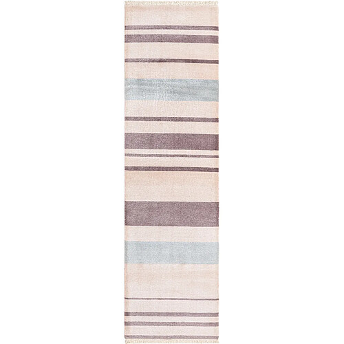 Vidal Tapis de couloir en laine 292x81 Violet Darya