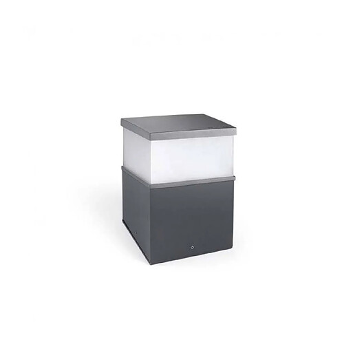 Leds C4 Lanterne de jardin Cubik Gris urbain 20,1 Cm