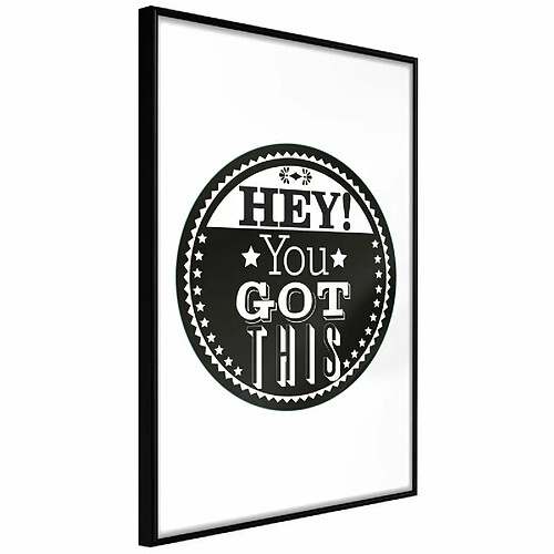 Paris Prix Affiche Murale Encadrée You Got This 40 x 60 cm Noir