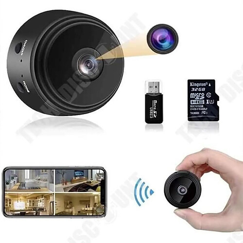 Tech Discount TD® Mini caméra de surveillance HD 1080p - Batterie Micro WiFi - Petite caméra avec vision nocturne infrarouge et carte SD 32 G - [6