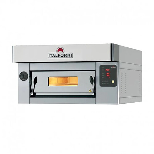 Four à Pizza Electrique Inox 1 Chambre pour 6 Pizzas - L 1000 mm - ITALFORNI