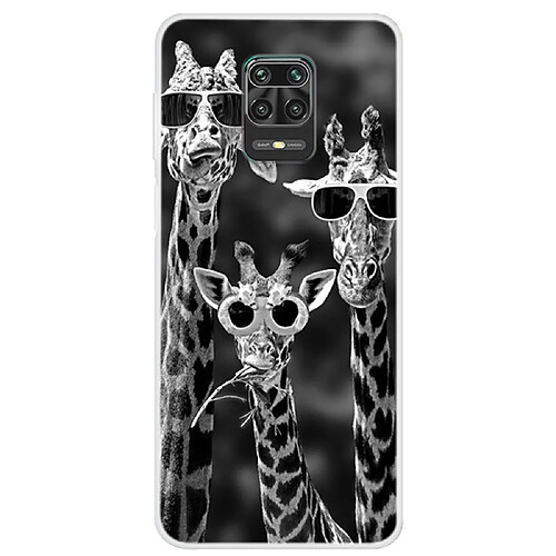 Coque en TPU impression de motifs girafe pour votre Xiaomi Redmi Note 9S/Note 9 Pro Max/Note 9 Pro