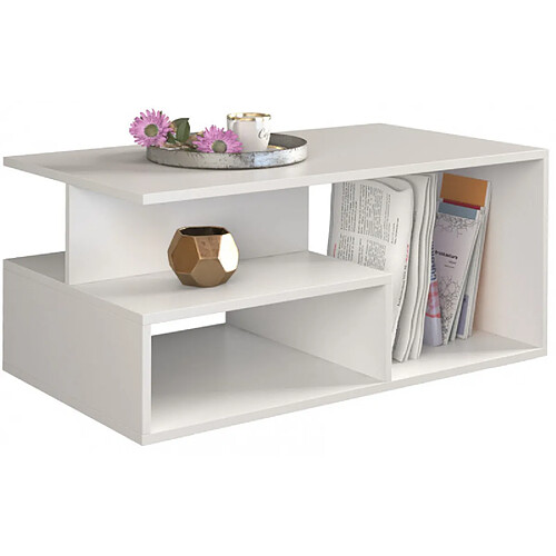 Vivaldi Table Basse Primo Blanc 90 cm